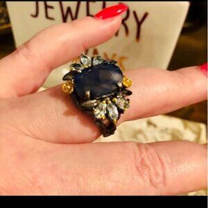 BEAUTIFUL BLUE LAPIS RING SIZE 9